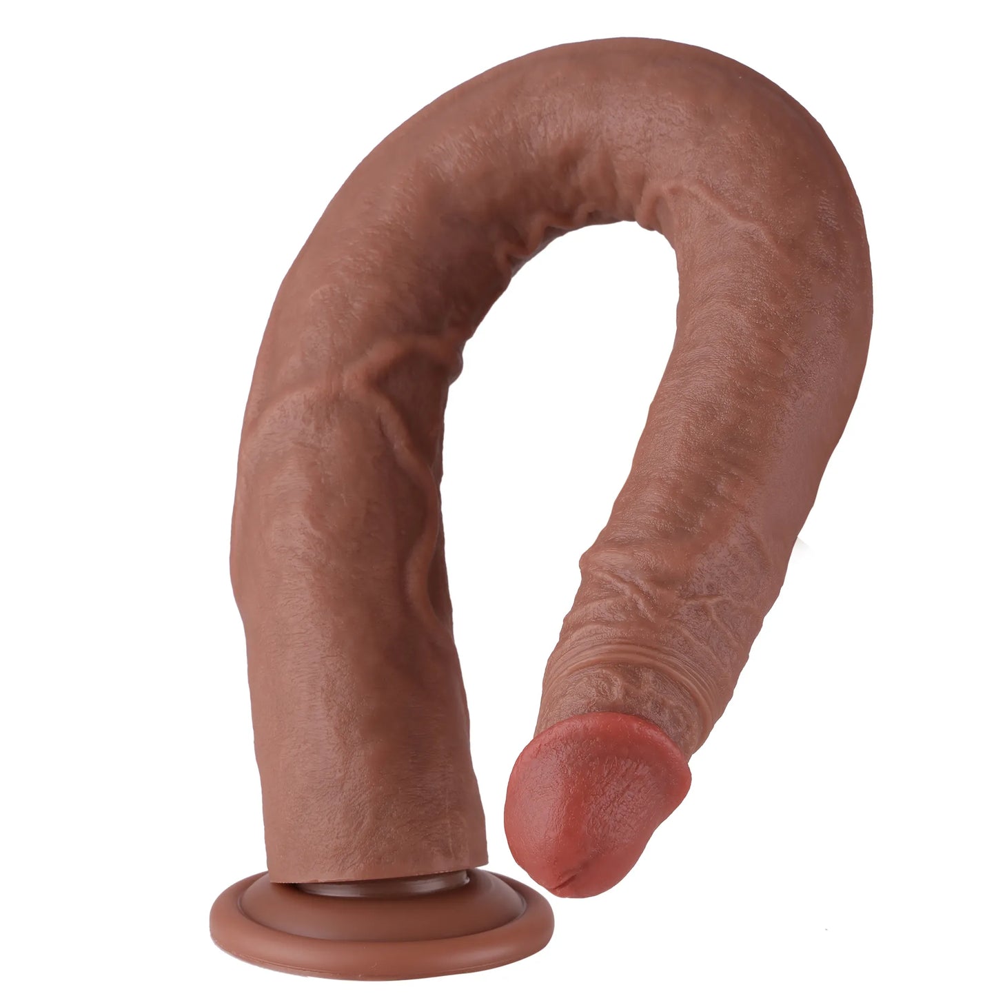 Dildo en silicone XXL réaliste de 50 cm avec ventouse pour un plaisir mains libres, qualité premium &.