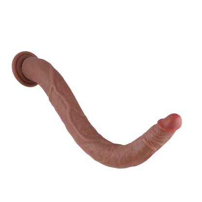 Dildo en silicone XXL réaliste de 50 cm avec ventouse pour un plaisir mains libres, qualité premium &.