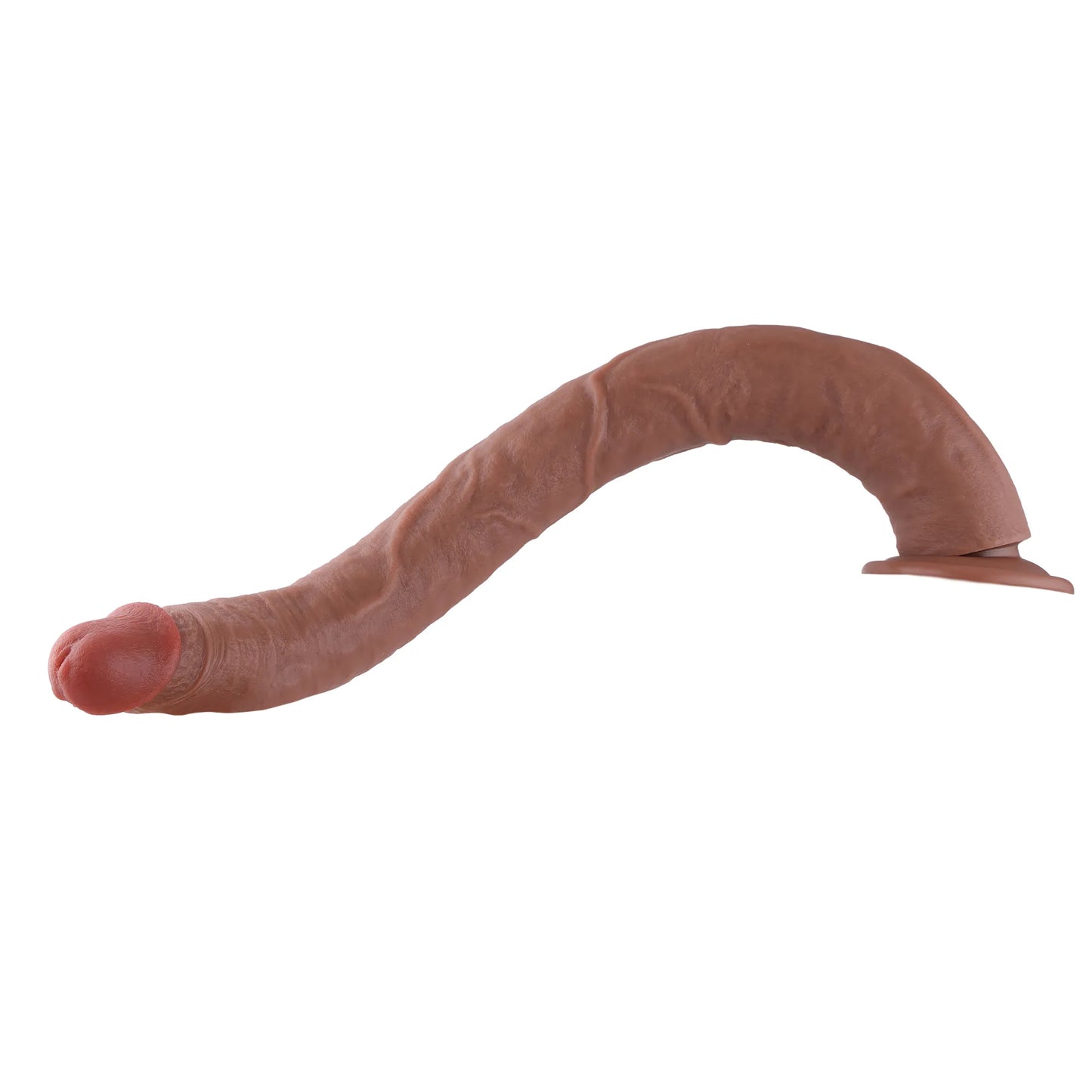 Dildo en silicone XXL réaliste de 50 cm avec ventouse pour un plaisir mains libres, qualité premium &.