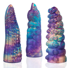 Ensemble de 3 manchons pour doigts Fantasy Galactique | 13 cm de longueur | Silicone de qualité supérieure | Textures uniques |.