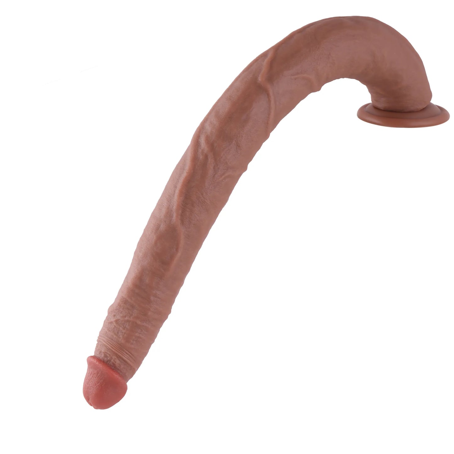 Dildo en silicone XXL réaliste de 50 cm avec ventouse pour un plaisir mains libres, qualité premium &.