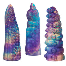 Ensemble de 3 manchons pour doigts Fantasy Galactique | 13 cm de longueur | Silicone de qualité supérieure | Textures uniques |.