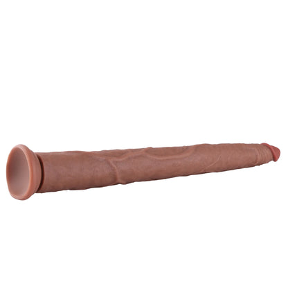 Dildo en silicone XXL réaliste de 50 cm avec ventouse pour un plaisir mains libres, qualité premium &.