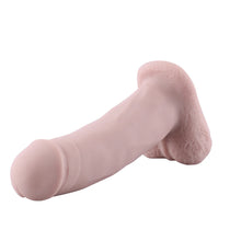 Dildo en silicone Taboo Toys avec QAC 18 cm de long diamètre 5 cm Blanc