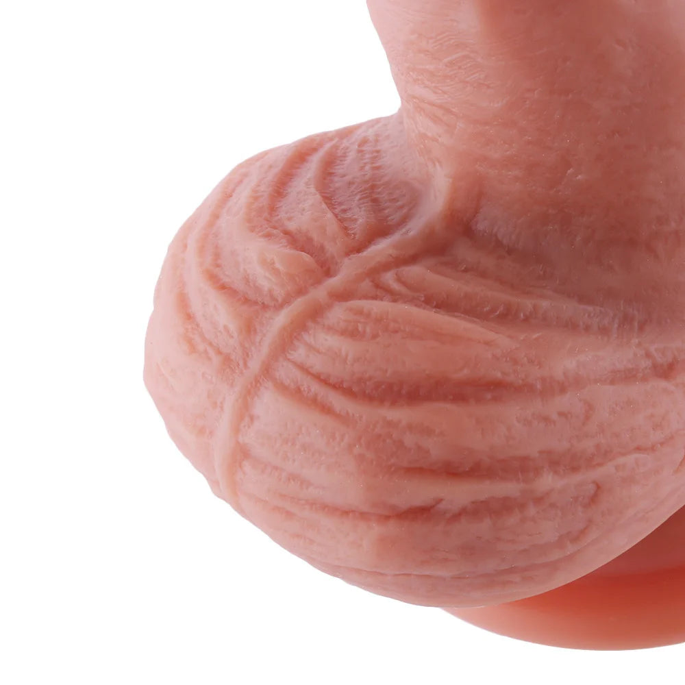 Dildo en silicone 17CM Rabbit et connecteur d'air rapide