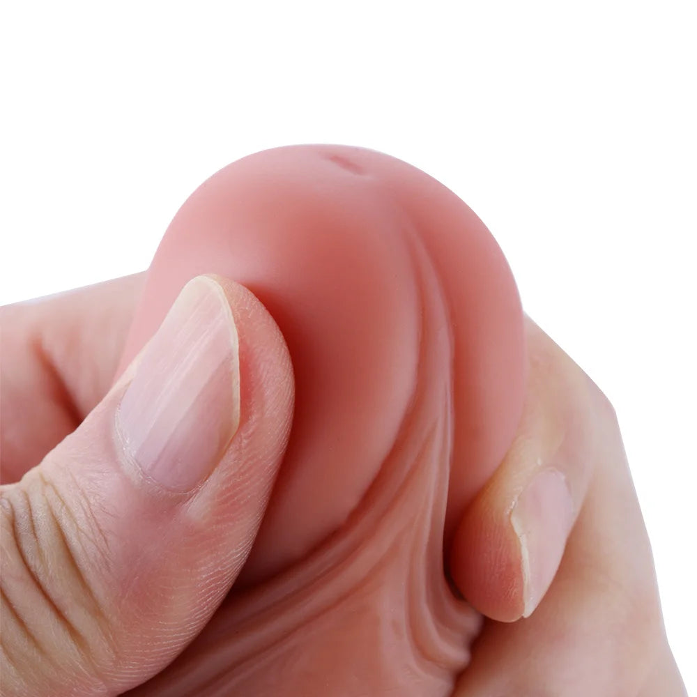 Dildo en silicone 17CM Rabbit et connecteur d'air rapide