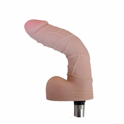 Dildo Flexible 3XLR pour Auxfun Basic Sex Machine Beige 18 cm
