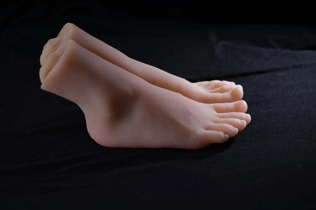 Mannequin de fétichisme des pieds avec vagin artificiel droit – Mannequin de fétichisme des pieds réaliste avec apparence naturelle et texture douce au toucher