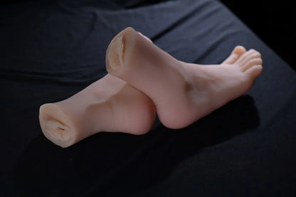 Mannequin de fétichisme des pieds avec vagin artificiel droit – Mannequin de fétichisme des pieds réaliste avec apparence naturelle et texture douce au toucher