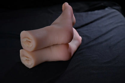 Mannequin de fétichisme des pieds avec vagin artificiel droit – Mannequin de fétichisme des pieds réaliste avec apparence naturelle et texture douce au toucher