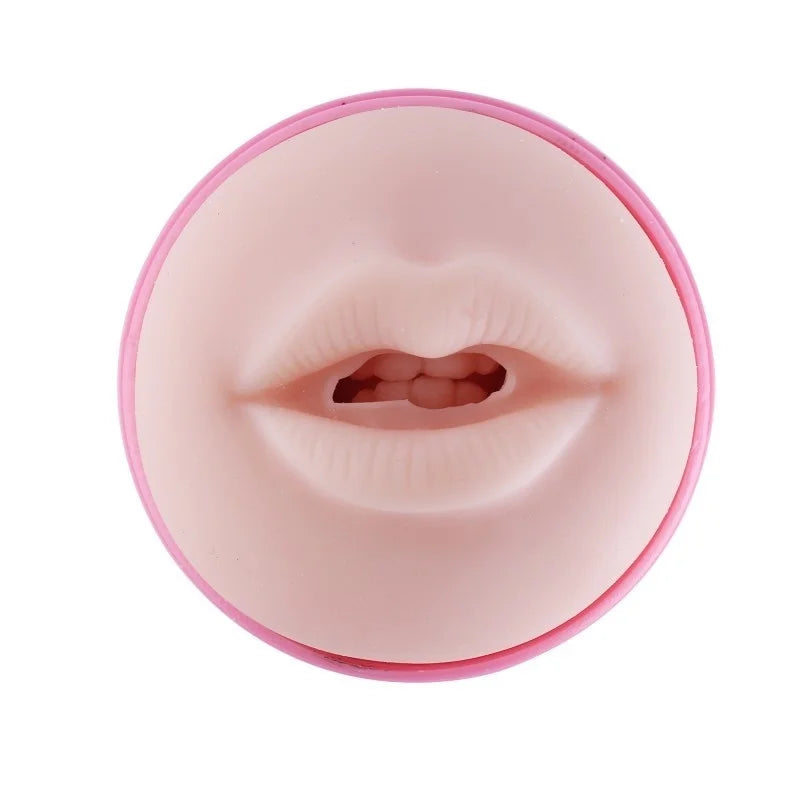Masturbateur de poche Bouche Rose avec connecteur 3XLR pour machine à sexe Auxfun Basic
