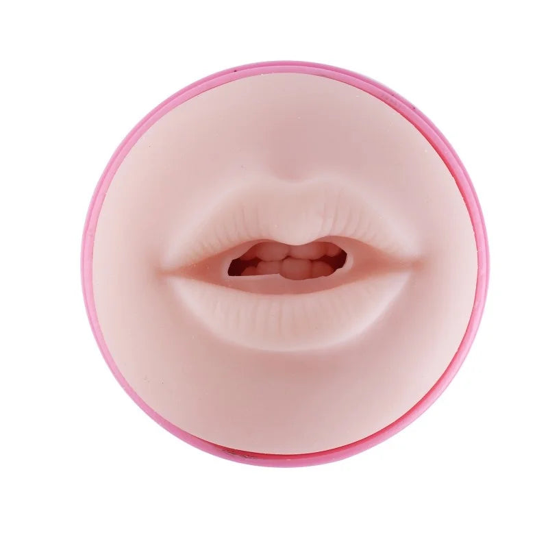Masturbateur de poche Bouche Rose avec connecteur 3XLR pour machine à sexe Auxfun Basic