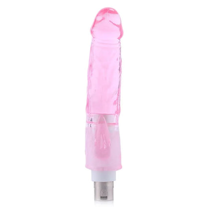 Dildo Rose avec Stimulation du Clitoris Connecteur 3XLR pour la Machine Sexuelle Auxfun Basic