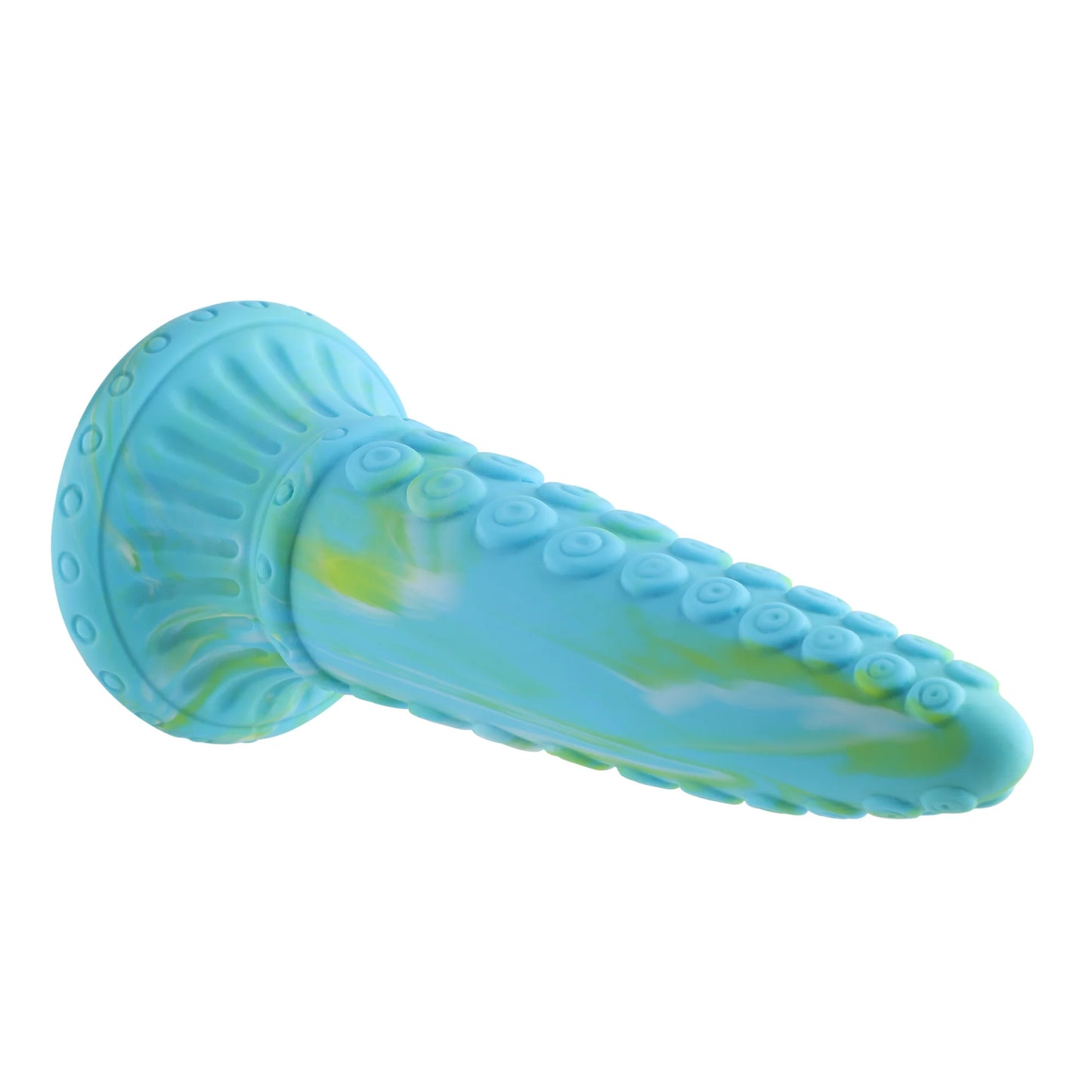 Obtenez des sensations intenses avec le dildo fantaisie à tentacule de 25 cm en silicone premium