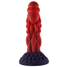 Wildolo Fantasy Ventouse Dildo Nesbu - 21 cm, Rouge | Jouet vibrant en silicone réaliste pour des sensations intenses.