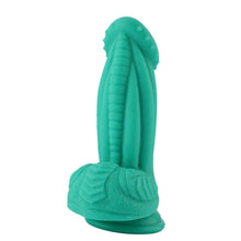 Dildo en silicone avec ventouse Fairy Fantasy Vert 20 cm - Design réaliste, utilisation mains libres, premium.