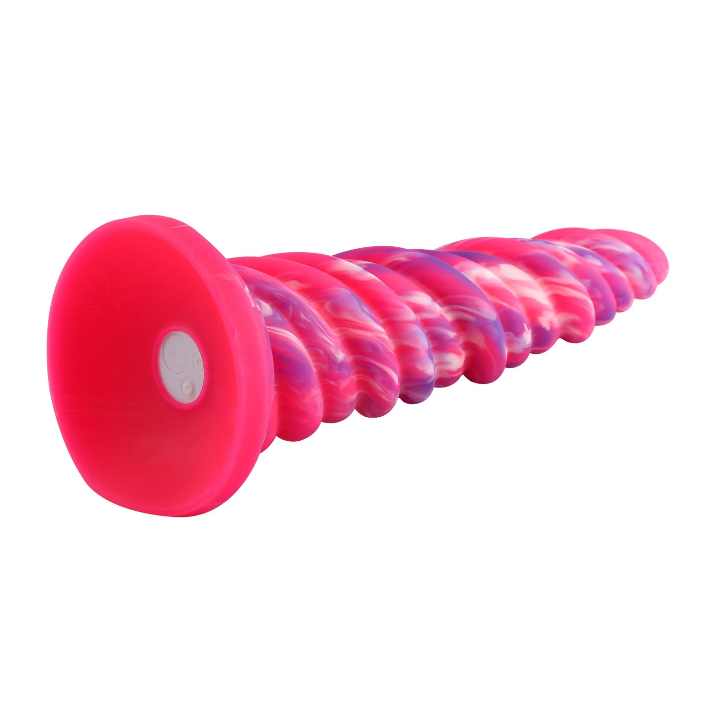 Dildo anal en silicone premium avec design unique, vibration - Plaisir mains libres - 25 cm