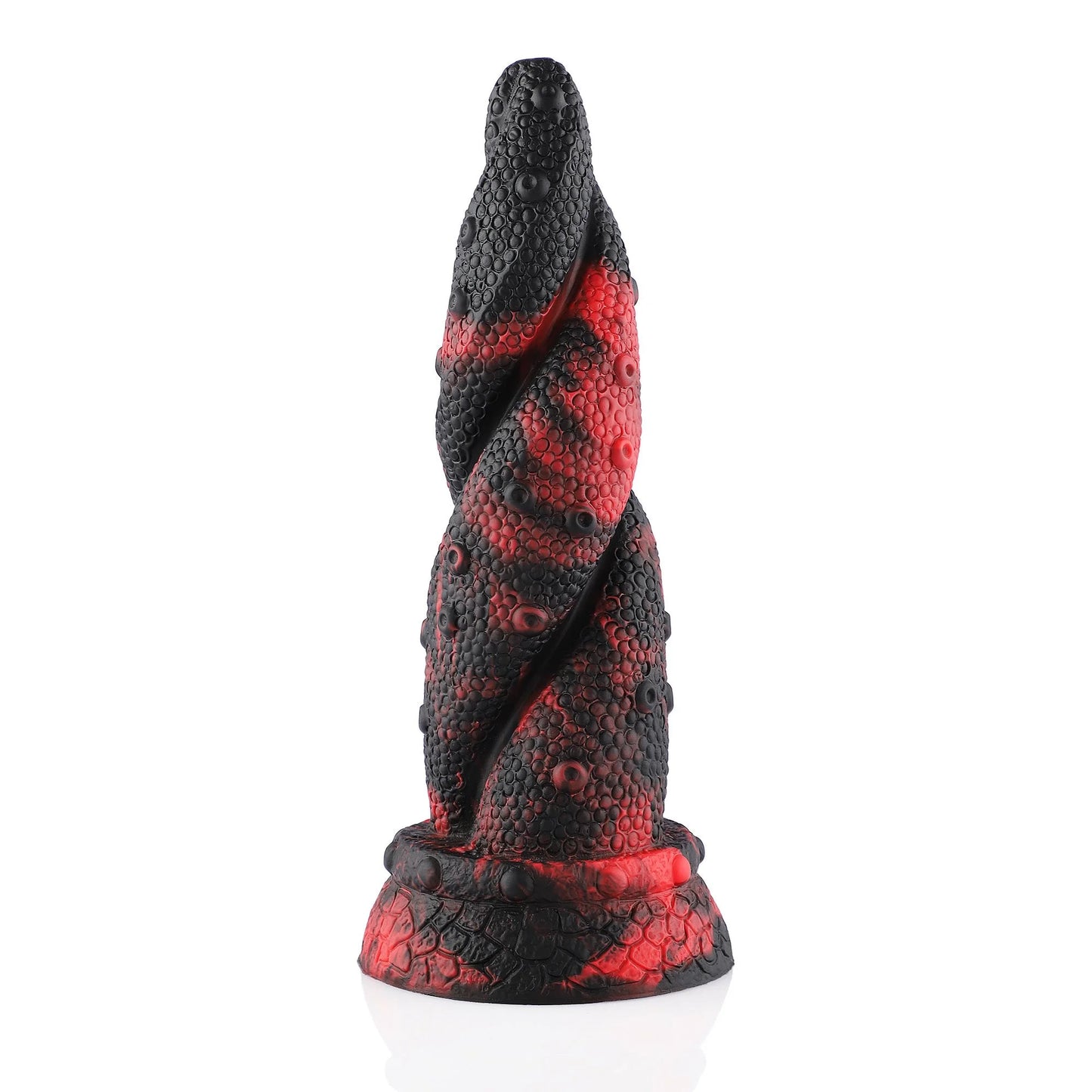 Dildo Monstre Fantaisie Avec Ventouse 21 cm Serpent Tressé - Jouet en Silicone Réaliste pour Intense.