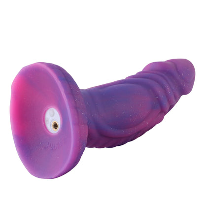 Dildo Fantaisie avec Vibration et Ventouse - Dildo en Silicone de 20 cm pour Stimulation Intense et.