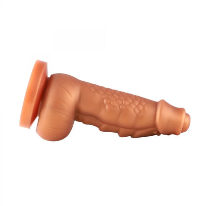 Dildo Suction Cup Hippo Fantasy XL 20 cm - Forme Unique, Bosses & Crêtes pour une Stimulation Intense