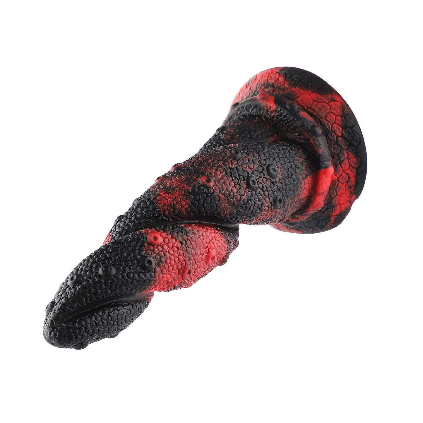 Dildo Monstre Fantaisie Avec Ventouse 21 cm Serpent Tressé - Jouet en Silicone Réaliste pour Intense.