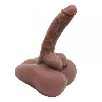 Masturbateur réaliste 2-en-1 avec dildo et anus - Design flexible de 18 cm pour un plaisir ultime