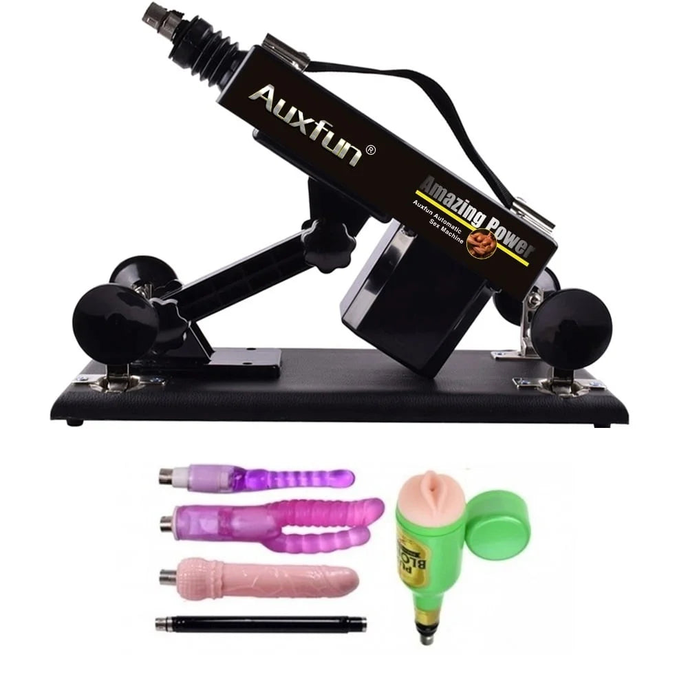 René Package Auxfun Basic Sex Machine Avec Dildo Et De Nombreux Extras