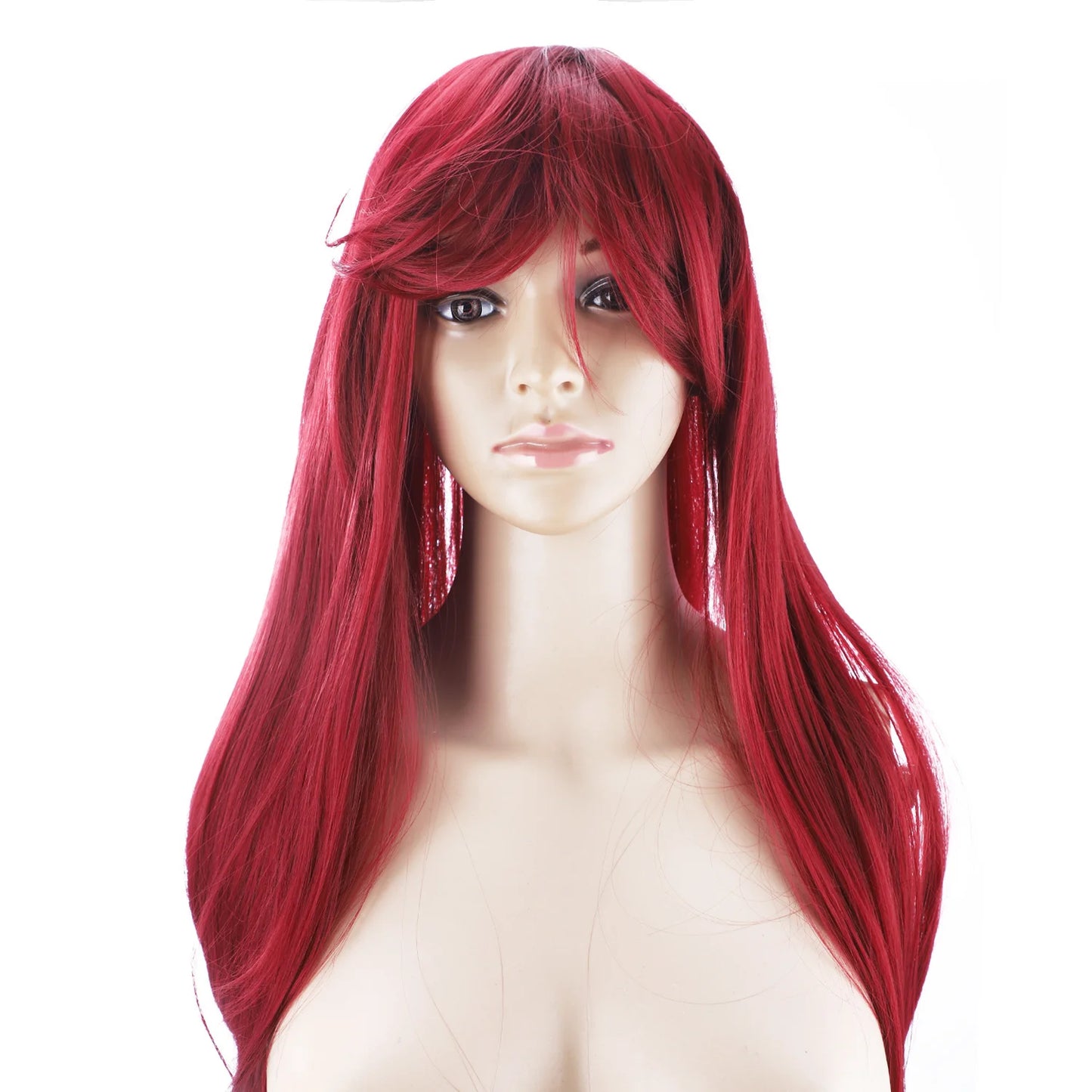 Perruque Rouge pour Poupée Sexuelle – Perruque Rouge Sensuelle pour Poupées Sexuelles avec Cheveux Luxueux et Réalistes
