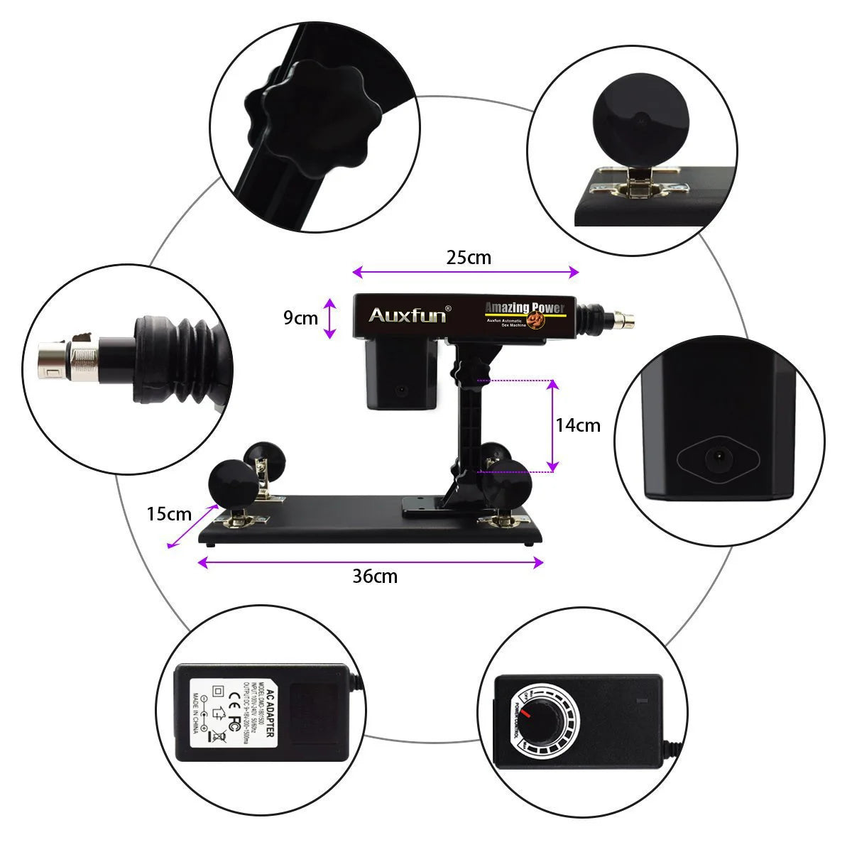 Paquet de Machine à Sexe Auxfun® Basic Brooklyn Pour lui et elle