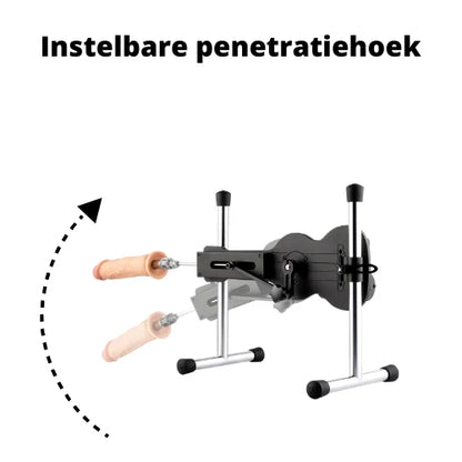 Sex Machine – 3 Dildos, Pocket Pussy & Adaptateur à Ressort, Sans Fil