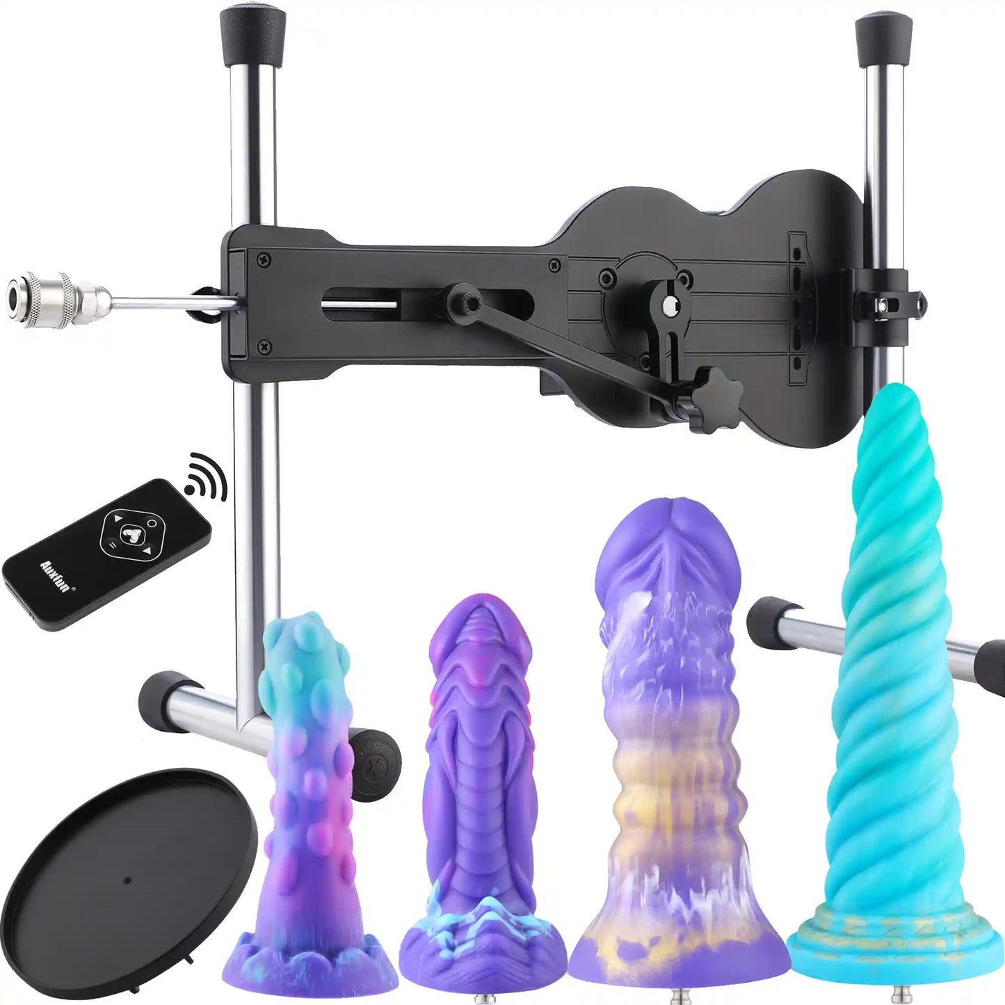 Ukulele Sex Machine – 4 Dildos Fantaisie, Ventouse & Contrôle Sans Fil
