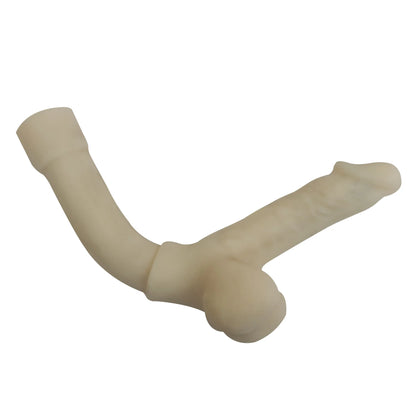 Dildo en silicone réaliste de 145 CM avec ventouse pour poupée sexuelle Judy - Transformez-vous en sexe shemale.