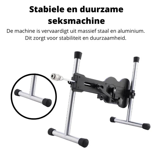 Sex Machine – 3 Dildos, Pocket Pussy & Adaptateur à Ressort, Sans Fil