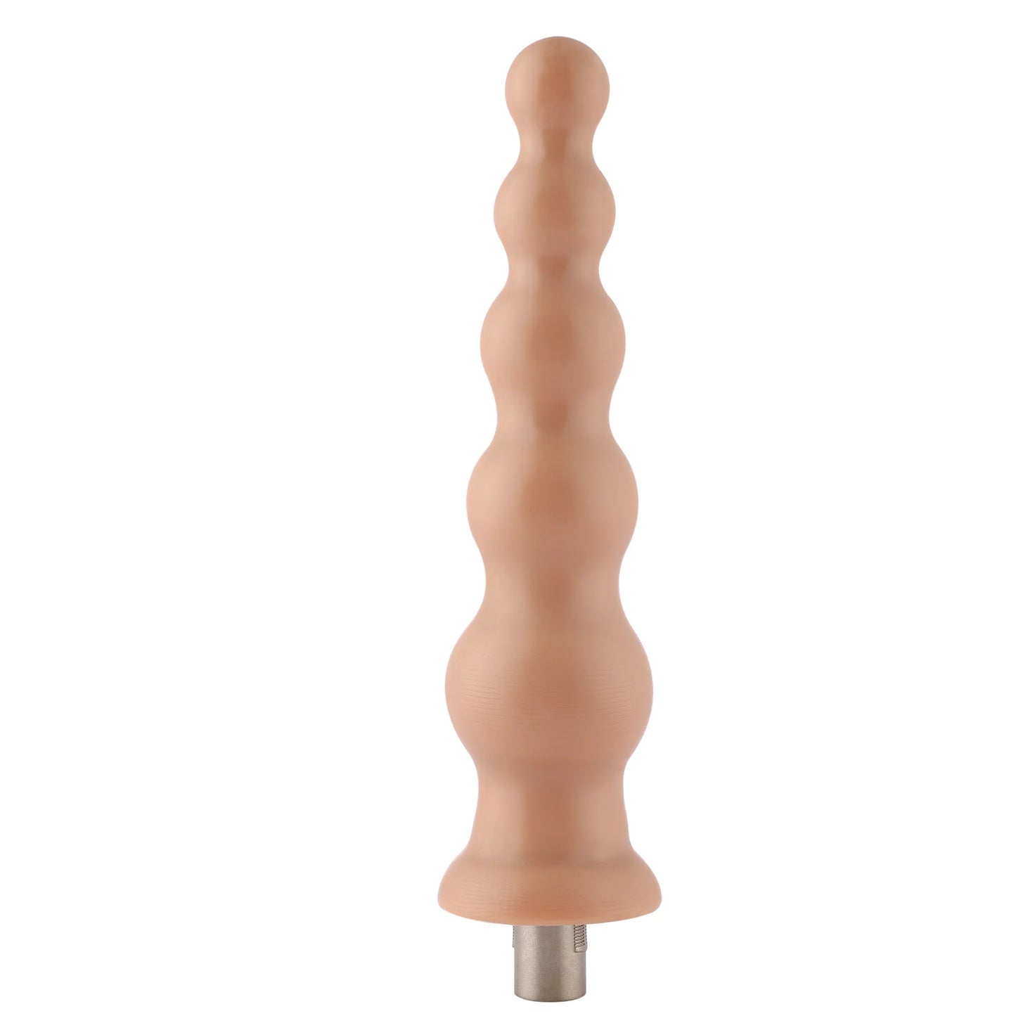 Dildo strié 3XLR pour machine à sexe de base Auxfun Beige 21 cm
