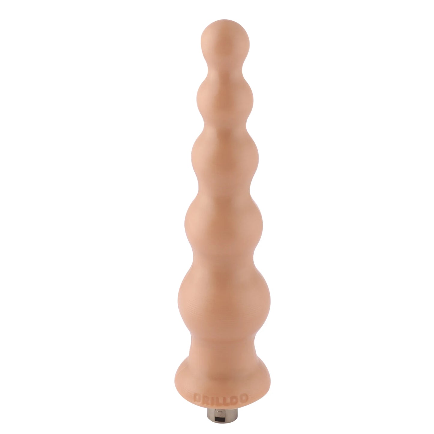 Dildo strié 3XLR pour machine à sexe de base Auxfun Beige 21 cm