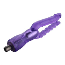 Dildo double nervuré 3XLR pour la machine à sexe Auxfun Basic 23 cm