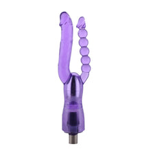 Dildo double nervuré 3XLR pour la machine à sexe Auxfun Basic 23 cm