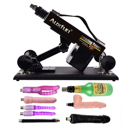 Paquet Donald Auxfun Machine à Sexe de Base avec dildo et de nombreux extras