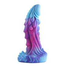 Dildo vibrant bleu de 26 cm avec ventouse, 10 modes de vibration, télécommande | Haute qualité.