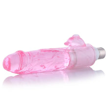 Dildo Rose avec Stimulation du Clitoris Connecteur 3XLR pour la Machine Sexuelle Auxfun Basic