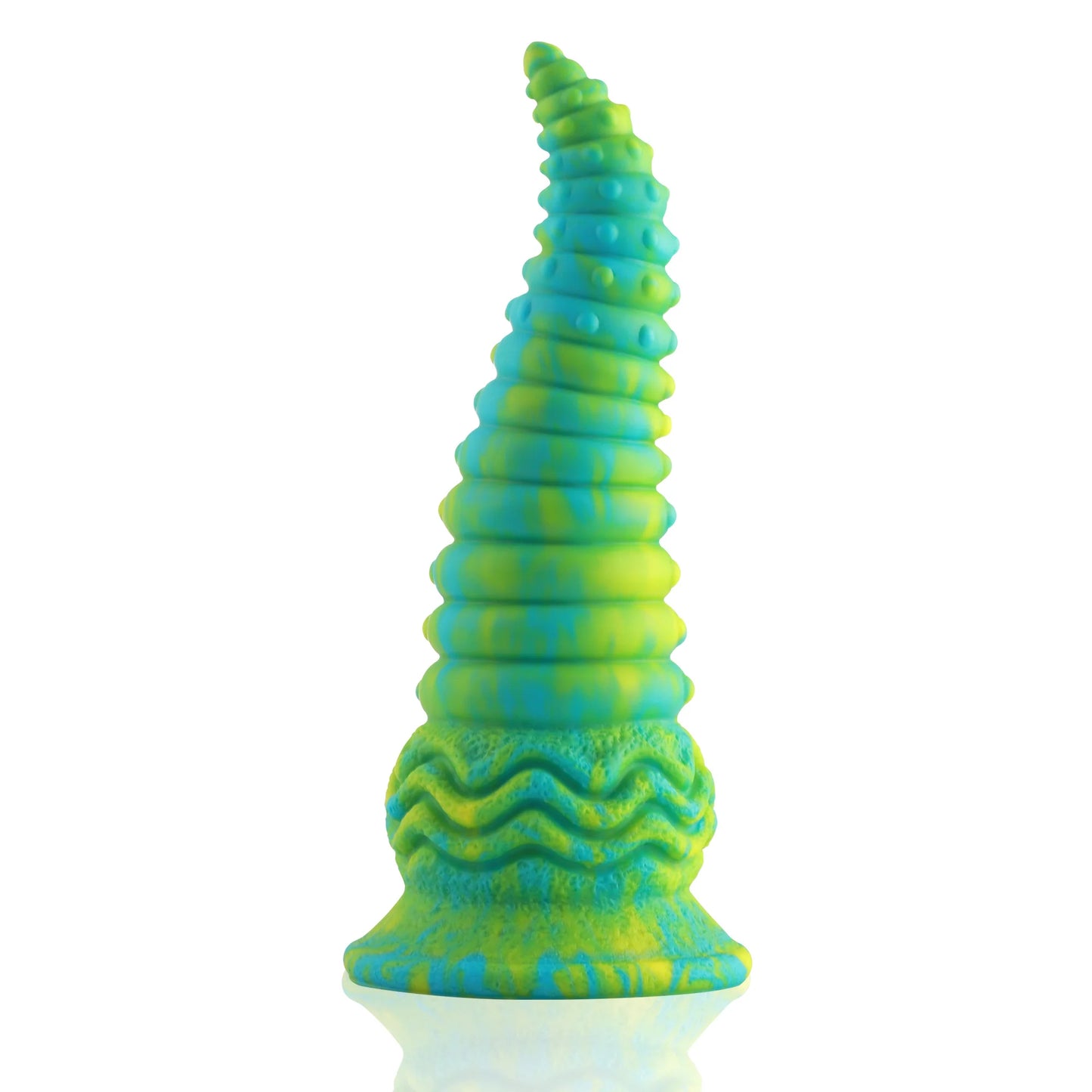 Dildo en silicone avec ventouse phosphorescent de 24 cm - Design réaliste pour un plaisir mains libres